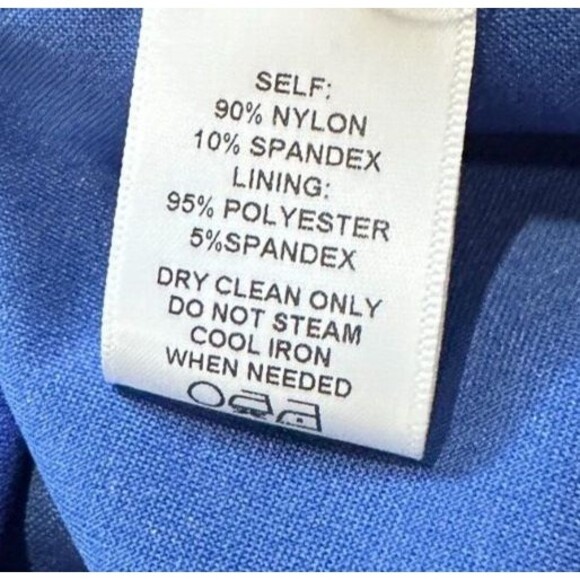 NWT Kiyonna Mademoiselle Lace Cocktail Dress 3X Sapphire Blue Scalloped Lace - Picture 10 of 11